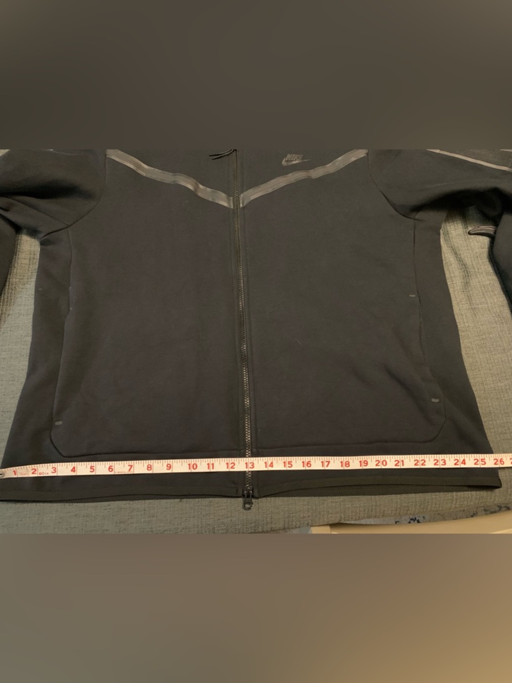 Nike Men's Tech Fleece Black Zip-Up Hoodie, XXL, CU-4489-010 - Picture 8 of 9